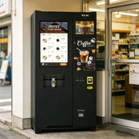 Máquina Expendedora de Café de Autoservicio TCN, Máquina Expendedora Automática Inteligente para Uso en Oficinas, Aeropuertos y Centros Comerciales