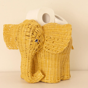 Panier à plantes en rotin éléphant, rotin naturel, fait à la main, porte-plante décoratif - Product Image 2