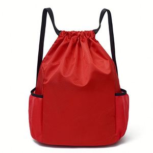 New <b>Drawstring</b> <b>Backpack</b> Basketball Football Bag Outdoor Sports Badminton Bag Men and Women Simple Travel Fitness <b>Drawstring</b> Bag - Product Image 6