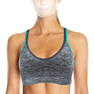 Soutien-gorge de sport 2026 à maintien élevé pour yoga et fitness, bretelles réglables, logo frontal, respirant, en Spandex et Nylon - Product Image 3