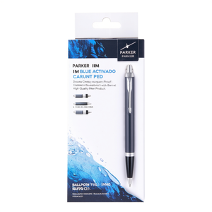 Bolígrafo Parker IM de 1 mm, Azul, Resistente a la Humedad, con Cuerpo Azul Mate, Producto Parker de Alta Calidad - Product Image 3