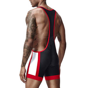 Combinaisons de lutte de haute qualité, matériau durable avec une finition lisse, parfaites pour la lutte masculine - Product Image 6