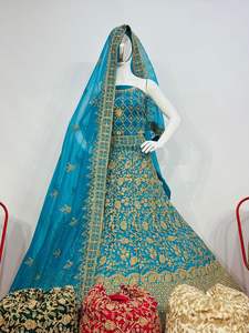 Truly Glamorous Twinkle Net Lehenga with Full Jarkan Stones 5 Exclusive Designs and 10 Vibrant Colors for Weddings Party Wear - Product Image 5