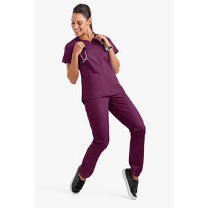 Polyester Spandex Matériel Personnel Féminin Hôpital Médical Vêtements De Travail Scrubs Uniformes Costumes - Product Image 2