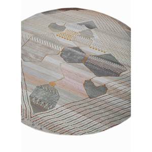 Alfombra Manchaha Azul de Lana y Seda de Bambú Anudada a Mano, Diseño Geométrico Clásico de Gran Tamaño para el Hogar, Sala de Estar, Pasillo - Les-2123 - Product Image 2