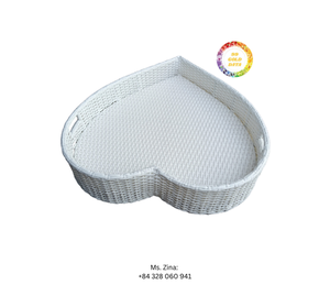 Bandeja de servicio de ratán sintético flotante ovalada de diseño moderno Bandeja de comida y bebida de desayuno duradera para resorts de lujo y fiestas en la piscina - Product Image 6