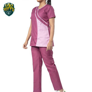 ชุดพยาบาลแขนครึ่งแขนสำหรับผู้หญิงชุดยูนิฟอร์มผ้าแคนวาสสำหรับโรงพยาบาลผ้าแคนวาสสำหรับฤดูร้อน - Product Image 1