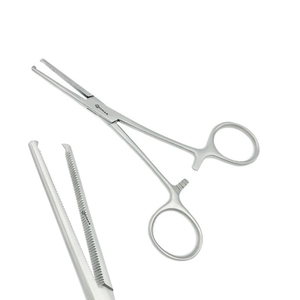 Orthopedic Veterinary Kelly-Rankin Hemostatic Forceps 6.25\" (16cm) Curved <b>Stainless</b> <b>Steel</b> Surgical Tool Reliable Precise - Product Image 2
