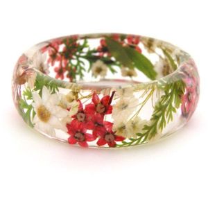 GUIDE Bijoux fins Bracelets fins Bracelets fins avec chaîne et maillons Bracelets en résine acrylique avec fleur Bijoux pour - Product Image 3