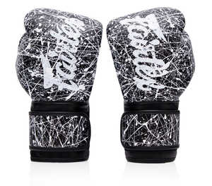 Guantes de boxeo de cuero con diseño personalizado, color rosa - Product Image 1