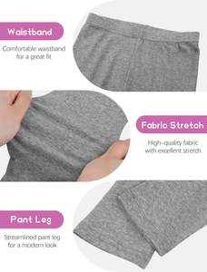 Leggings para Niños, Tejidos, Dulces, Suaves, Elásticos, Cómodos, para Uso Diario, Ropa Casual, Ropa Escolar, Venta al por Mayor, OEM, ODM - Product Image 6