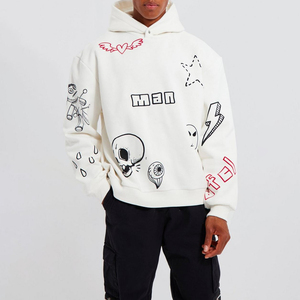 เสื้อมีฮู้ดผ้าฝ้าย100% สำหรับผู้ชายเสื้อผ้าแนวสตรีทพร้อมพิมพ์ลายดิจิตอลโลโก้ตามสั่งสำหรับฤดูหนาวรุ่น2025 - Product Image 3