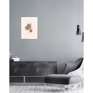 Simple Classical 45 X 60 cm MDF Photo <b>Frame</b> Square A4 Size <b>Poster</b> <b>Frame</b> with White Wood Finish Mirror Flip <b>Frame</b> Simple Style - Product Image 2