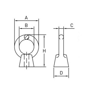 Écrous à oreilles classe 8.8 JIS en acier au carbone forgé zingué pour applications automobiles et minières, taille 6-30 mm, filetage à droite - Product Image 3
