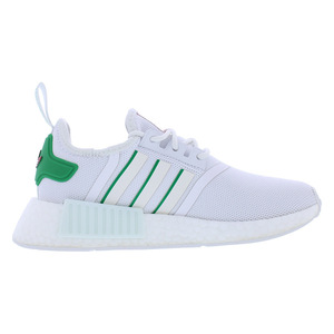 Adidas Nmd_R1 GS รองเท้าผู้หญิงสี: ขาว/ขาว/เขียว100% ของแท้ - Product Image 3