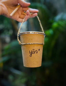 Portavasos de bambú rústico hecho a mano - soporte ecológico y colorido para tazas de té de burbujas en rojo, verde, azul y amarillo - venta al por mayor - Product Image 2