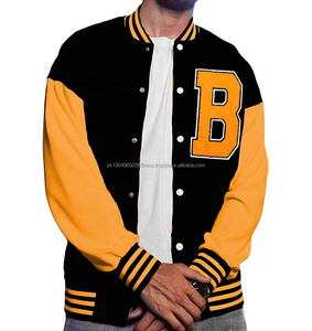 Nouveau style de blouson universitaire à manches en cuir avec logo personnalisé veste universitaire respirante pour femmes - Product Image 4