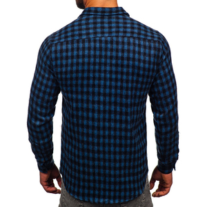 Venta al por mayor de camisas de moto de alta calidad por encargo de franela de la mejor calidad con botón de manga larga y doble bolsillo para la primavera - Product Image 5