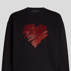 Sudadera con capucha personalizada de algodón con diseño de diamantes de imitación hecha a medida - Product Image 6