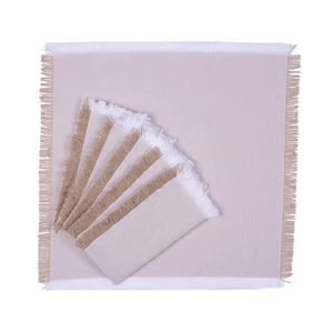 Serviettes de table en coton jetables modernes de haute qualité, 100% personnalisables, imprimés rectangulaires pour la décoration de restaurants et de fêtes - Product Image 4