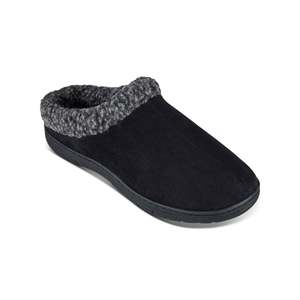 Mocassini Haggar da uomo neri in finta pelle scamosciata, taglia L, a punta chiusa, con suola antiscivolo in EVA e fodera in PU ammortizzata - Product Image 1