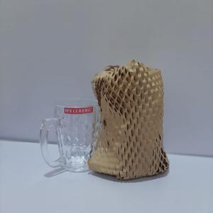 กระดาษคราฟท์รีไซเคิลน้ำผึ้งหวีม้วนตาข่ายสำหรับบรรจุภัณฑ์กระดาษที่เป็นมิตรกับสิ่งแวดล้อมและการป้องกันแพคเกจในม้วนสีน้ำตาล - Product Image 3