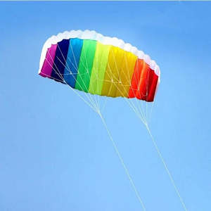 Cerf-volant de parapente à double ligne en tissu et nylon plastique pour le vol et les cadeaux - Product Image 6