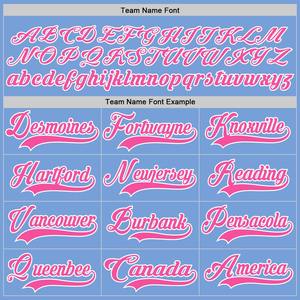 Personalizado Azul Rosa Color Liso Personalizado Nombre del equipo Número Sublimación Poliéster Peso ligero Hockey sobre hielo Jersey Conjuntos - Product Image 5