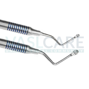 Juego Lucas de 2-PCS Curetas de hueso dental manuales Instrumentos quirúrgicos dentados por Vaslcare - Product Image 6