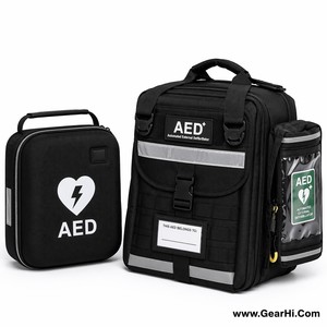 Bolsa de Transporte de Nailon para Desfibrilador de Acceso Público (AED), Bolsa de Almacenamiento para Desfibrilador, Paquete de Transporte para Trauma y Emergencias - Product Image 1