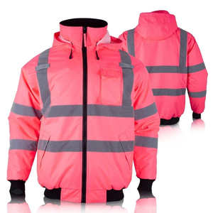 Suministro de fábrica Ropa de trabajo de seguridad de alta visibilidad Ropa de trabajo de seguridad de construcción Chaqueta DE TRABAJO reflectante para hombres - Product Image 2