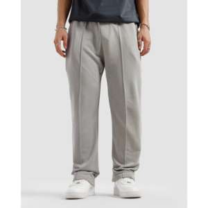 Pantalon cargo plissé gris acier, style évasé décontracté en tissu éponge respirant, taille mi-haute, taille XL, idéal pour l'automne - Product Image 2