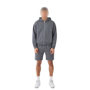 Survêtement thermique surdimensionné polyvalent pour hommes, style à blocs de couleurs, avec broderie de logo personnalisée, grande taille personnalisable - Product Image 1