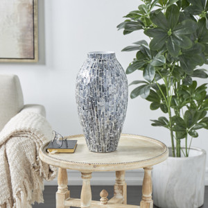 Vase à fleurs naturel en nacre vietnamienne pour la maison OEM | Vase de table en nacre pour salon chambre cadeau confortable - Product Image 1