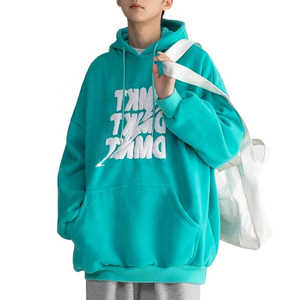 Custom Logo DTG Embroidery Hoodies <b>Thick</b> <b>Fleece</b> Cotton Anti-Shrink Long French Terry 3D Puff Printing Design Winter ODM Fabric - Product Image 4