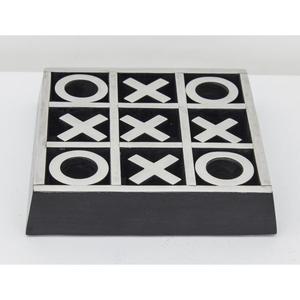 Décoration de table, jeu de tic-tac-toe écologique, motif X O, puzzle, jeu d'intérieur pour enfants, accessoires de jeu - Product Image 3