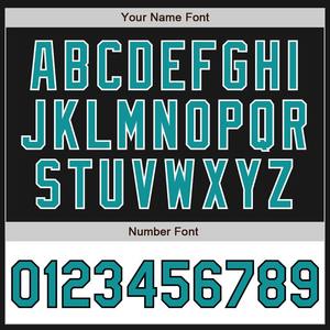 Bombardier personnalisé noir et blanc sarcelle Varsity Letterman veste à glissière deux tons coupe-vent Streetwear veste universitaire vintage pour hommes - Product Image 3