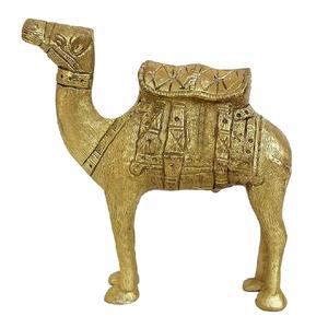 Camello de latón hecho a mano de alta calidad con grabado acabado dorado para decoración Metal artesanías árabes camello - Product Image 5