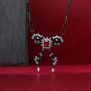 Conjunto de Joyería de Plata de Ley con Diseño de Dos Calaveras Jeulia Death Stare - Product Image 4