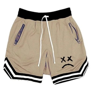 Summer Basketball Running Shorts Hommes Haute Qualité Social Taille Elastique Imprimé Sets Plus Size Breathable Quick Dry 6 Colors - Product Image 4