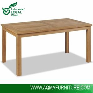 Mesa de comedor de madera de teca 180 x 90 cm para exterior - Product Image 5