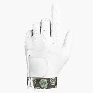 Indonesia Cabretta Leather Wholesale Men Junior Golf Glove Custom Logo Soft Leather Golf Gloves