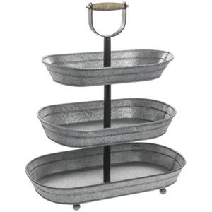 Lot de 2 plateaux de service galvanisés écologiques extra larges de forme et de taille personnalisées pour les tables de buffet Meilleur prix - Product Image 6
