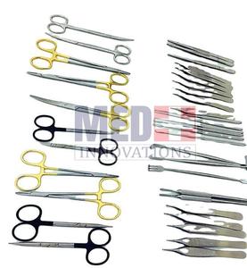 Ensemble d'instruments de chirurgie plastique de 40 pièces de meilleure qualité Source d'alimentation manuelle Base d'augmentation mammaire en acier inoxydable Top chirurgical - Product Image 4