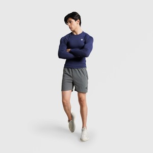 GA Navy Compression <b>Long</b> <b>Sleeves</b> Slim Fit Men's <b>Undershirts</b> - Product Image 4