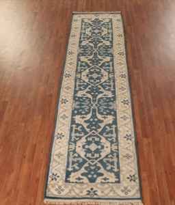 Traditional New Oushak Indian 10 Ft. Runner <b>Rug</b> Handmade Wool <b>Hallway</b> Carpet 3x10 3x15 Sizes Customizable - Product Image 4
