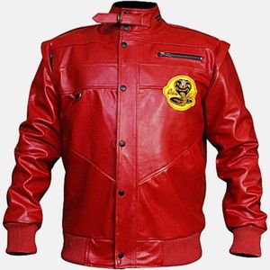 Áo Khoác Bomber Màu Đỏ Cobra Kai <span class=keywords><strong>William</strong></span> zabka (Johnny Lawrence) - Product Image 1