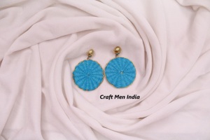 Boucles d'oreilles clous tendance 2025 en alliage de cuivre pour femme, motif géométrique, perles bohèmes, cadeau de plage - Product Image 6