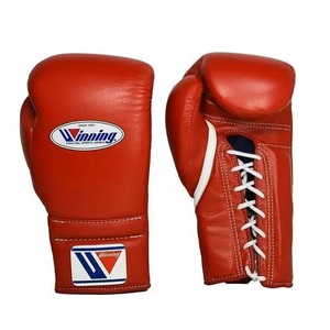 Ensemble de boxe gagnant rouge en cuir de vachette véritable gagnant personnalisé gants de boxe protège-tête et protège-aine ensembles de combat gagnants MS-SP-08 - Product Image 2