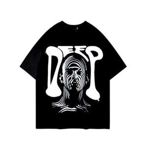 เสื้อยืดผ้าฝ้าย100% คุณภาพพรีเมี่ยมเสื้อยืดลำลองสีดำเสื้อยืด2025 - Product Image 4